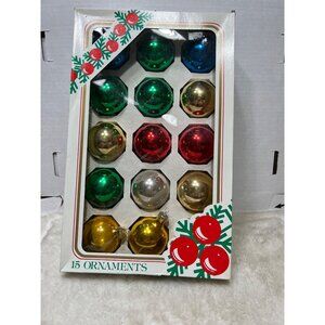 Vintage Christmas Tree Ornaments Set Of 15 In Original Box By Rauch